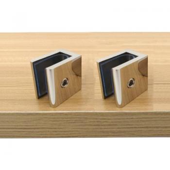 Supports en verre en acier inoxydable, 4 pièces, fixation murale