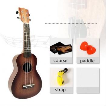 Mini Ukulele for Kids with Picks and Sheet Music