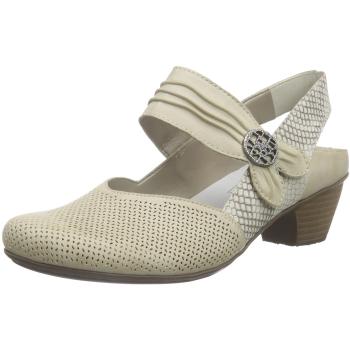 Rieker 41766 Damen Pumps, Slingback, 80 % Weiß