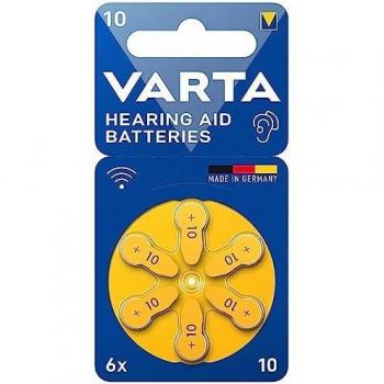 10 Hörgeräte Batterien 6-er Blister