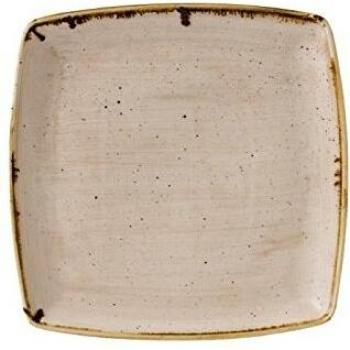 Churchill Super Vitrified Stonecast Deep Square Plate Nutmeg Cream