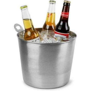 Brewmaster’s Stainless Steel Beer Bucket – Built‑In Openers & Ice Cooling