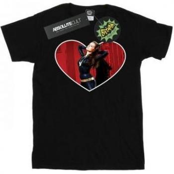 DC Comics Men's Batman TV Series Catwoman Heart T-Shirt L black