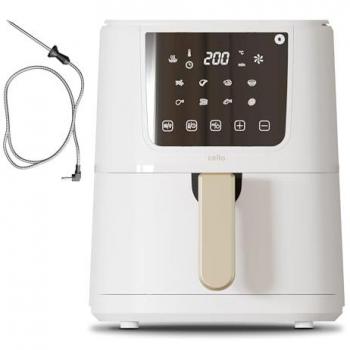 Cello 4L White Air Fryer with Built-in Food Thermometer