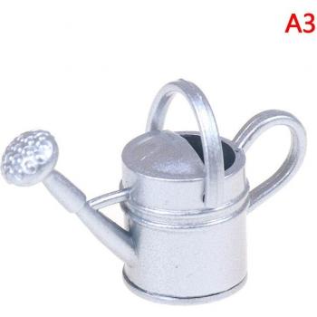Regadera de Metal 1/12 para Juguetes y Muebles de Casa de Muñecas