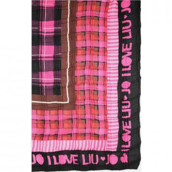 Pañuelo Liu Jo Fucsia con Cuadros