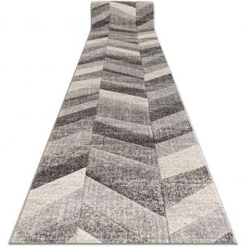 RugX 5673/16811 Runner – Dual Tone Grey & Cream Herringbone