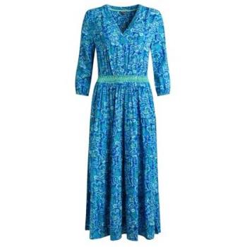 Weird Fish Viscose Max Dress – Dark Green Edition