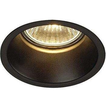SLV 112910 HORN 1 Einbauleuchte QPAR51 einflammig rund schwarz matt max. 50W inkl. Clipfedern