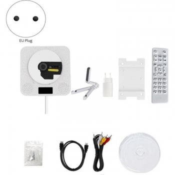 Lecteur CD DVD mural avec Bluetooth, Radio FM et écran LED