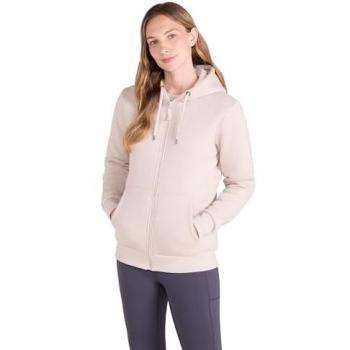 Dalton Women's Full‑Zip Cozy Sherpa Hoodie – Light Beige, 14