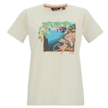 Regatta Filandra IX Cream Short Sleeve Graphic Top for Women – Size 22
