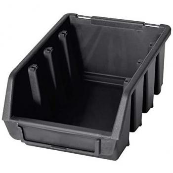 6 x Ergo M Black Plastic Picking Bins 116x161x75