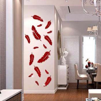 Kids Room Feather 3D Wall Stickers