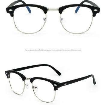 Retro Style Anti-Blue Light Glasses for Eye Comfort