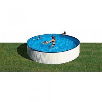 GRE Tenerife Tonda Bianca Liner Blu 20/100, Filtro a Immersione