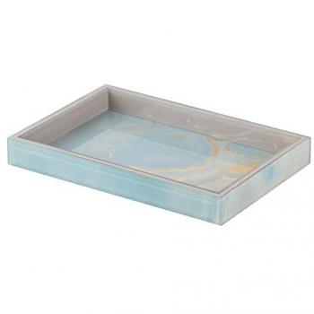 Bandeja de Cristal con Diseño Foil 26x18x3 Cm