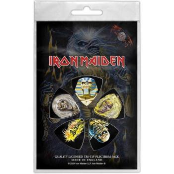Iron Maiden Tri‑Tip Guitar Pick Pack – Classic Albums Multicolor