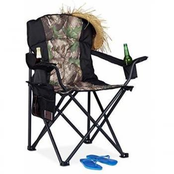 Campingstuhl mit 2 Getränkehaltern und Tasche