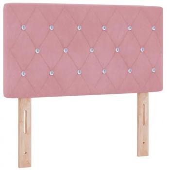 Terciopelo Argyle Cabecero Rosa 80 cm
