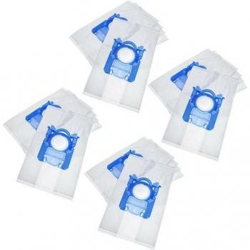 Microfleece Vacuum Bags for AEG Viva QuickStop 2221 & 2250 – 20 Pack, White (VHBW)