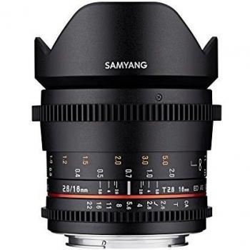 Samyang 16mm T2.6 VDSLR ED AS UMC Canon M/EF-M Film Lens