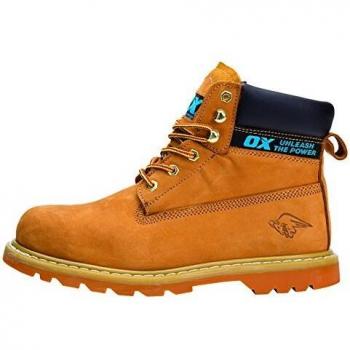 OX Steel Toe Cap Honey Nubuck Safety Boots
