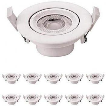 Optonica Éclairage Encastrable Rond 7W Blanc Naturel