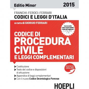 Codice di procedura civile 2015. Ediz. minore