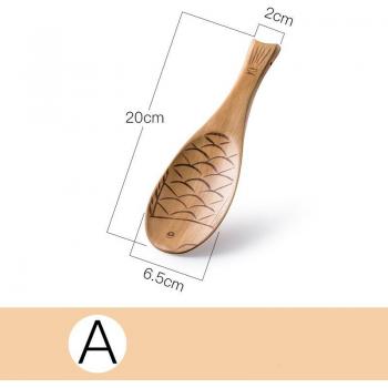 Traditional Japanese Wooden Rice Spoon