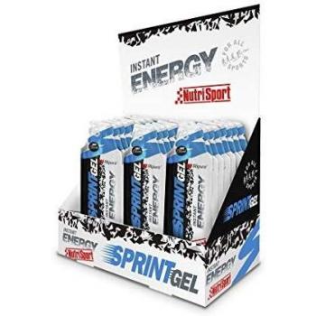 NUTRISPORT Gel Sprint Energía Instantánea | Suplemento Nutricional para Deportistas | Aporte de Energía | Azúcares de Rápida Absorción | Sabor Cítrico | Caja de 24 Geles