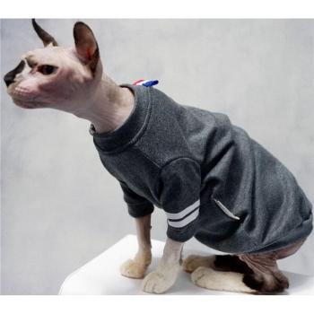 Double-Sided Cotton T-Shirt for Sphynx Cats