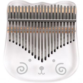 Piano Kalimba Transparent avec Marteau et Chiffon