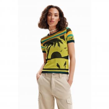 Desigual Frauen T-Shirt Landschaftsdesign
