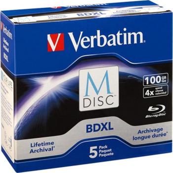 Disques Blu-ray M-Disc Verbatim BD-R XL 100 Go 4x