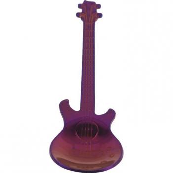 Colorful Guitar-Shaped Stainless Steel Spoon for Coffee and Tea