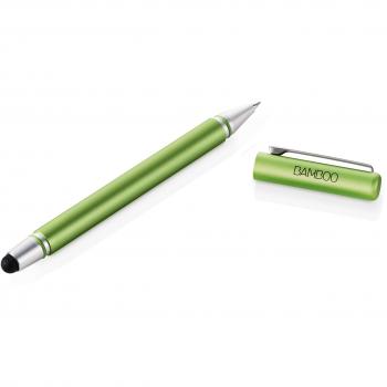 Bamboo Stylus Duo CS‑170E 3. Generation – iPad/iPhone/Android Tablet Stift mit Carbonspitze, Kugelschreiber (grün)