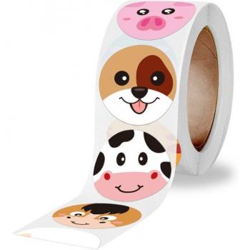 Animal Themed Reward Stickers for Students 500pcs