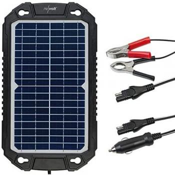 Revolt Kfz Solarlader, 10 Watt für Auto-Batterien