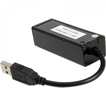 USB 2.0 Fax Modem Externe 56 Kbps – Cable Noir avec Support Windows XP/7/8/10