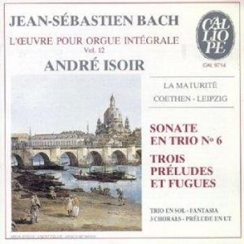 Bach Johann Sebastia Organ Works, Vol.12-sonata in Trio No6. (CD) Album