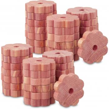 NaturalCare Moth Guard – 40 Cedar Wood Traps for Clothing