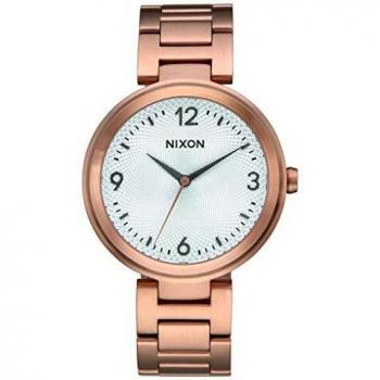 Nixon A991‑2369‑00: Damenanalog Uhr mit Edelstahlarmband, Chameleon‑Design