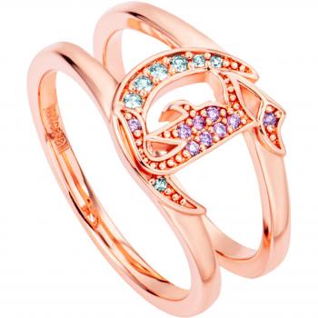 Just Cavalli Anillo de Cristales Azules & Violetas