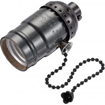 Douille de lampe à vis E26/E27 avec interrupteur en chaîne