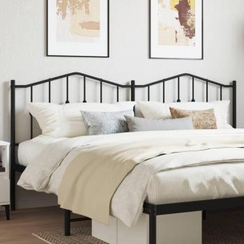 Cabecero de hierro forjado negro 160 cm