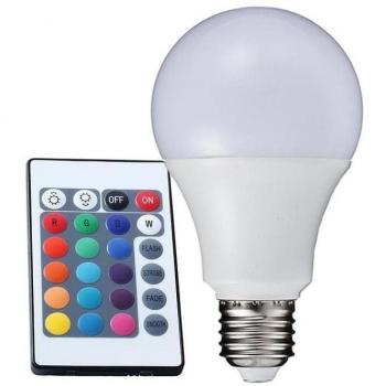 Lampadina RGB Intelligente per Interni – Telecomando e Sorgenti di Luce