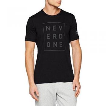 Herren-Style: Adidas Never Done Shirt, Schwarz, L