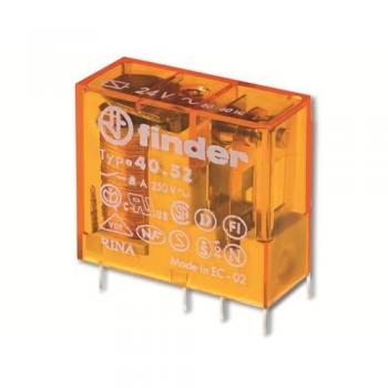 Kit 50 relais miniatures 40.52, 12 V DC, 2 contacts, série 40, 8 A, pas de 5 mm, AgNi+Au