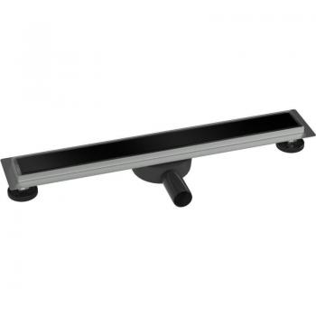 Caniveau de douche FlexGL01-3 en verre noir
